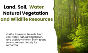 Land, Soil, Water, Natural Vegetation and Wildlife Resources