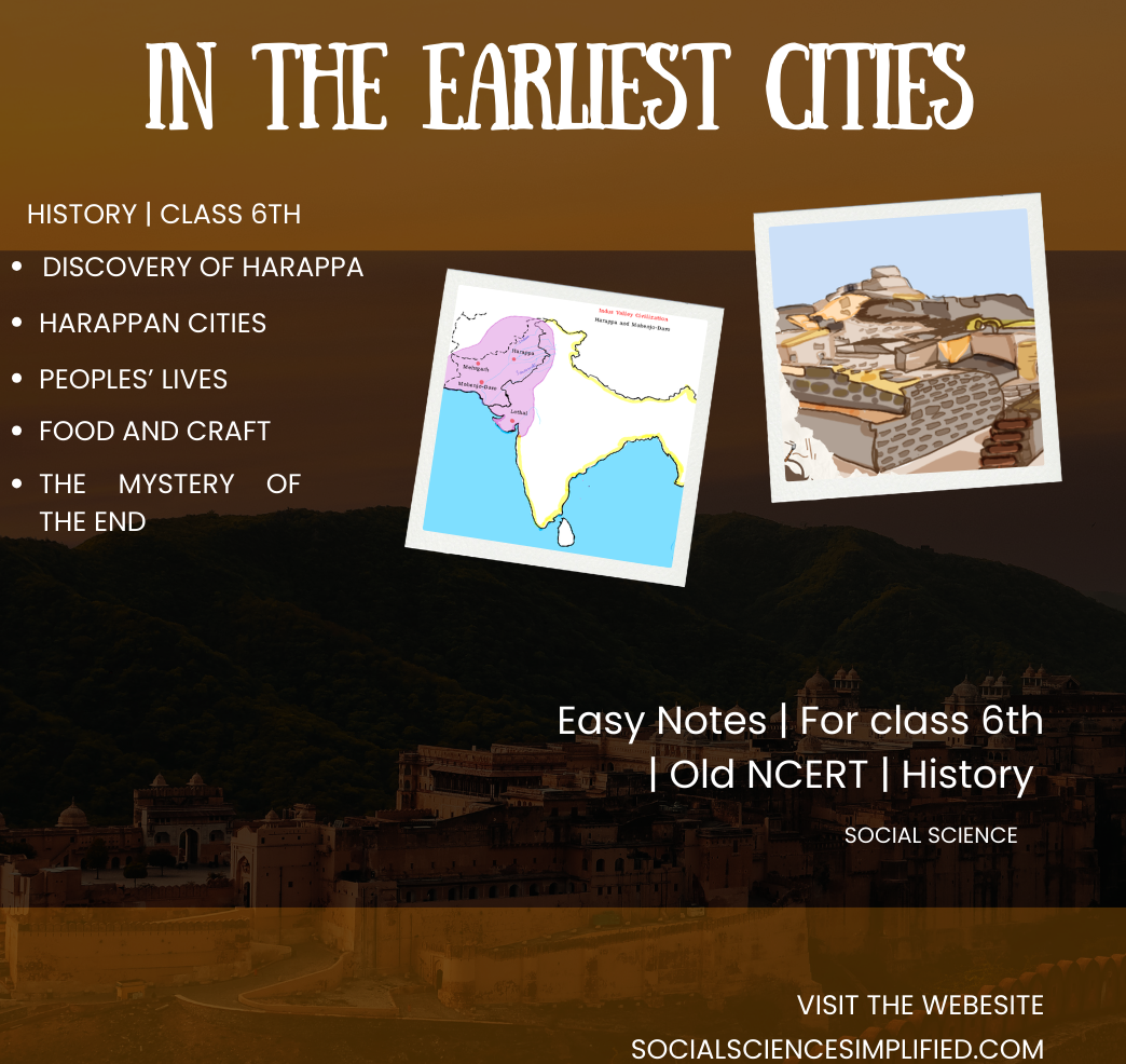 In the Earliest Cities' and key points of study – NCERT Class 6 History.