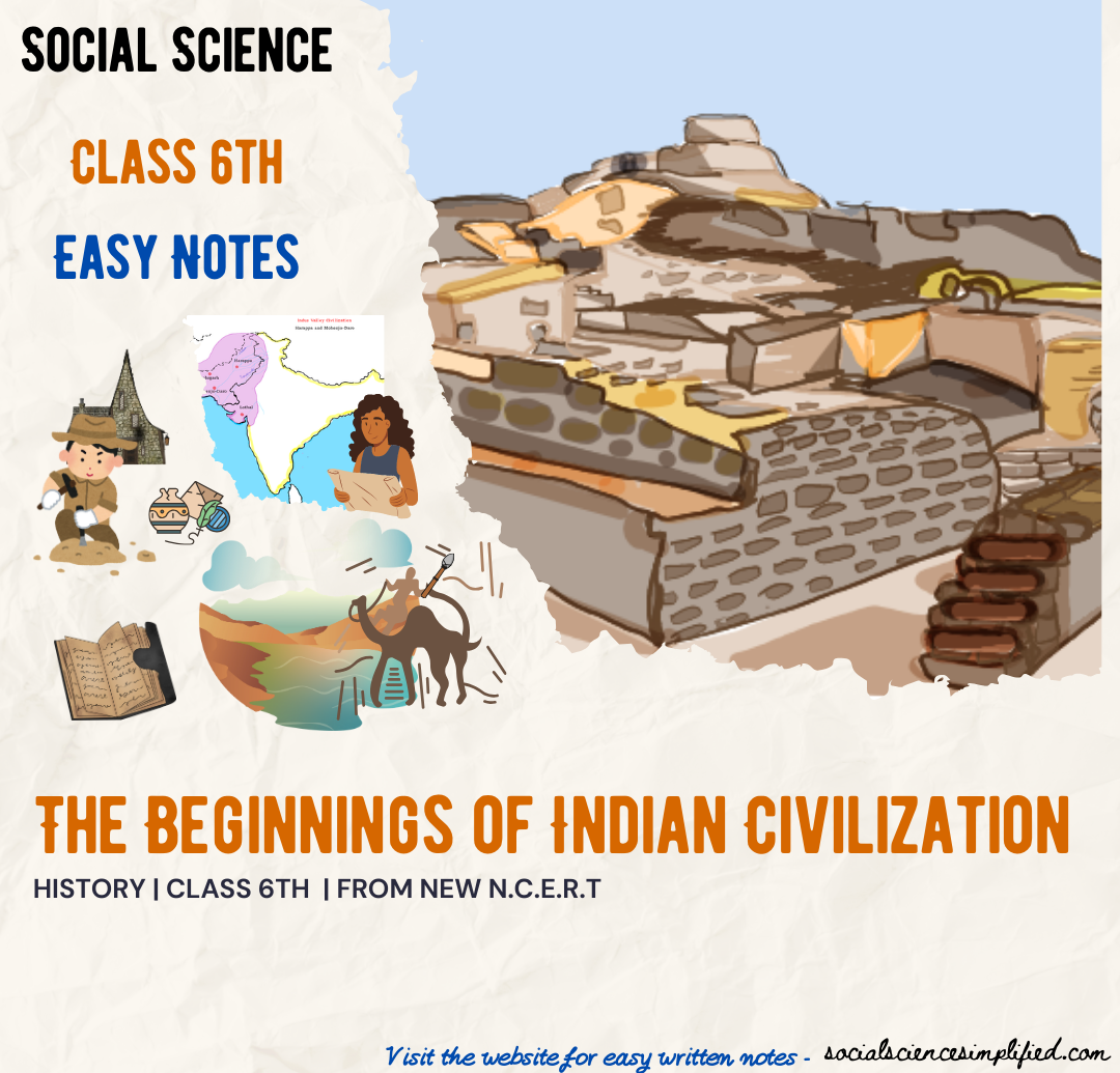 Ancient Indian civilization with early settlements, culture, and history- NCERT-based notes